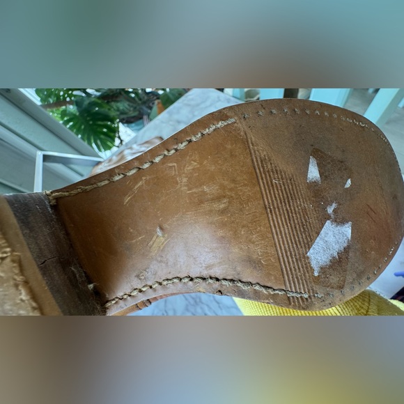 Vintage made in Brazil brown leather heeled boots size 7.5 - Picture 7 of 16